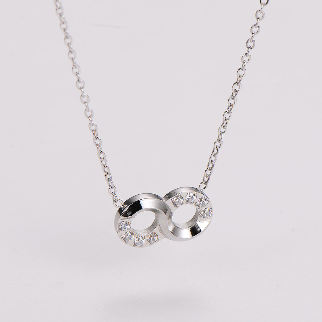 Eternal Twist Necklace – Silver | Bianca's Touch