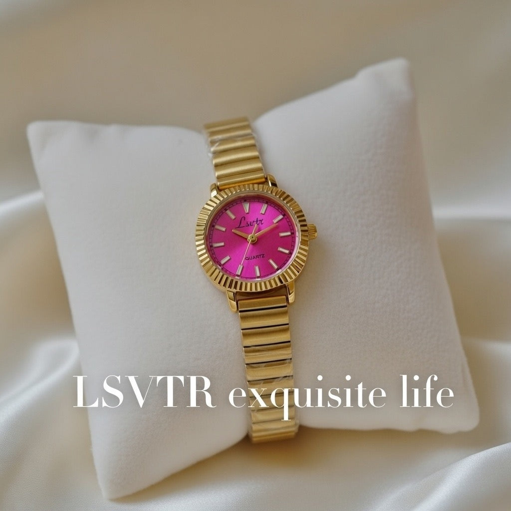 Timeless Beauty Watch – Gold & Pink | Bianca's Touch
