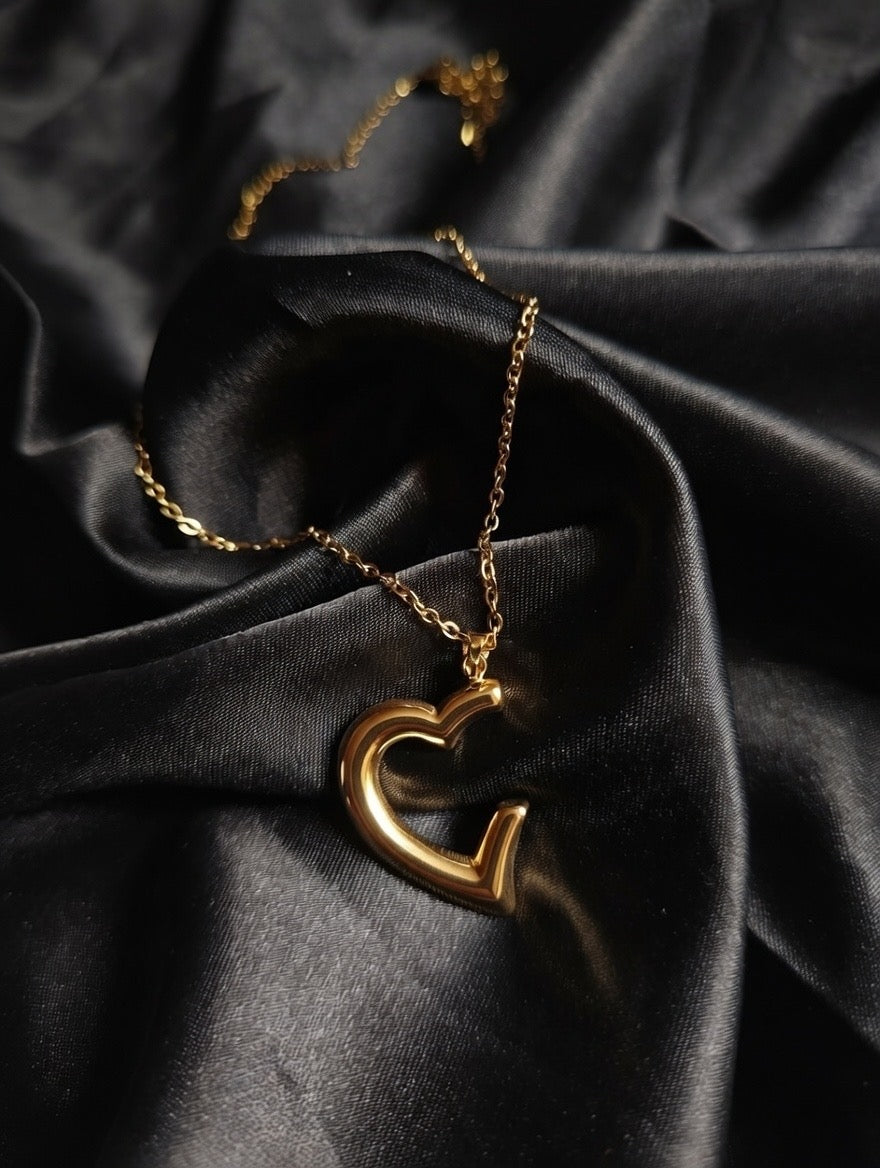 Unscripted Heart Necklace – Gold | Bianca's Touch