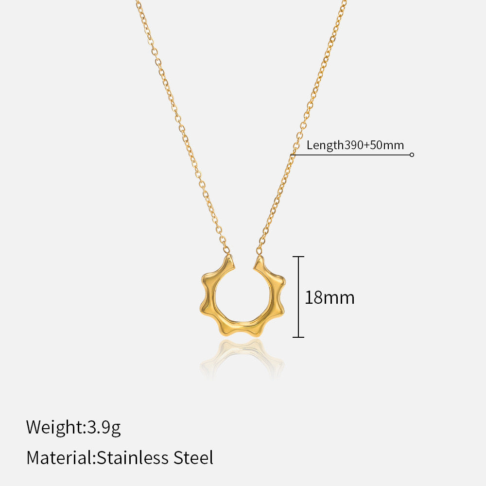 Solar Halo Necklace – Gold | Bianca's Touch