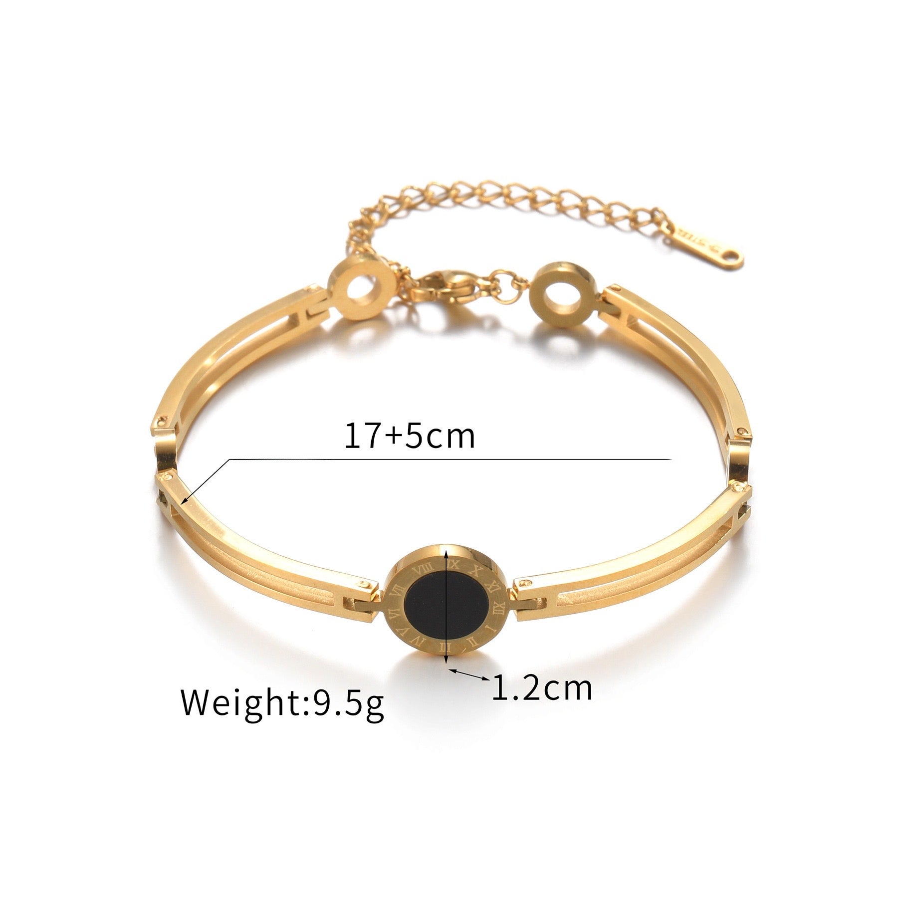 Roman Luxe Trio Bracelet Set – Gold | Bianca's Touch