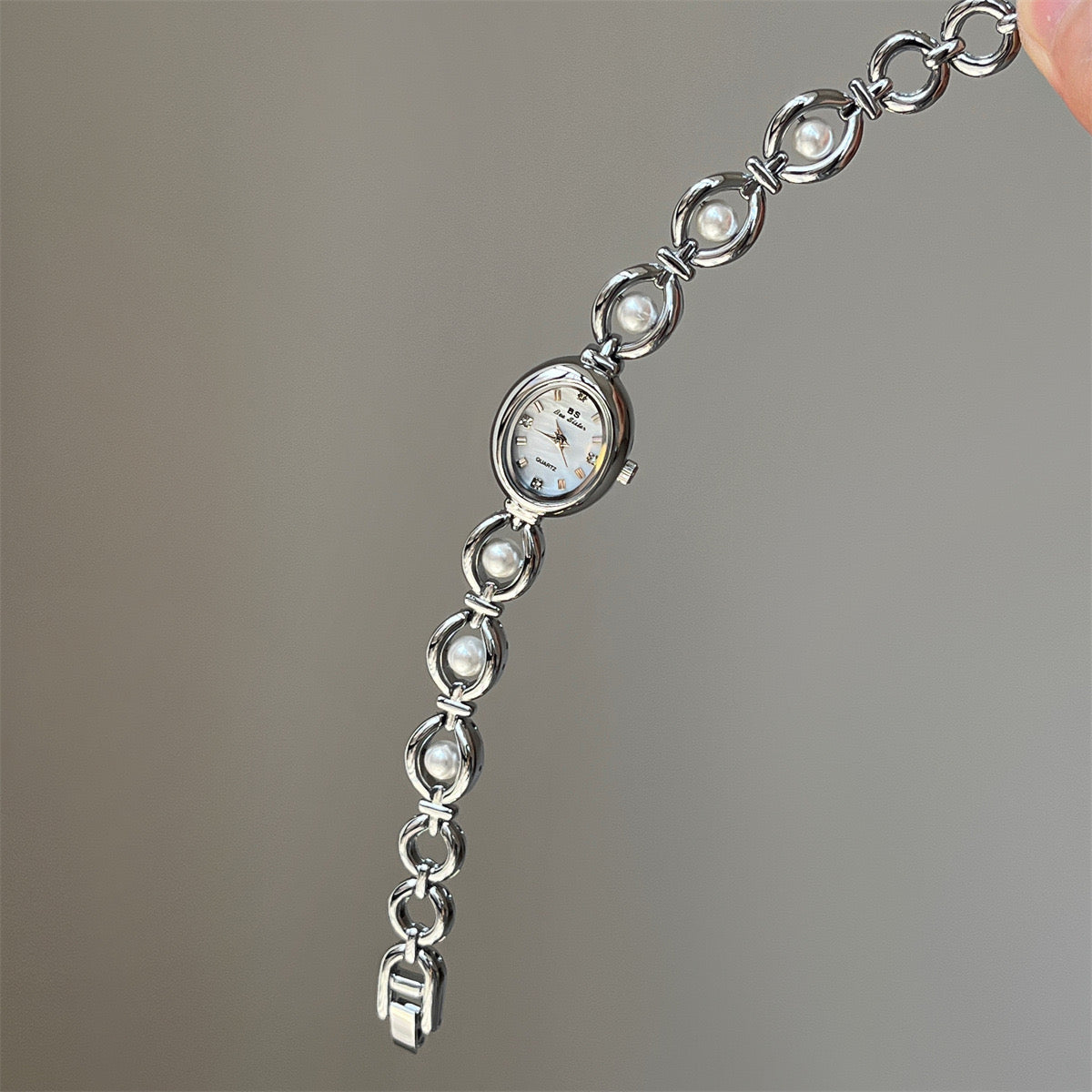 Luxury Charm Watch – Silver | Bianca's Touch