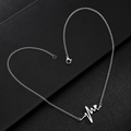 Pulse Line Necklace — Silver | Bianca's Touch