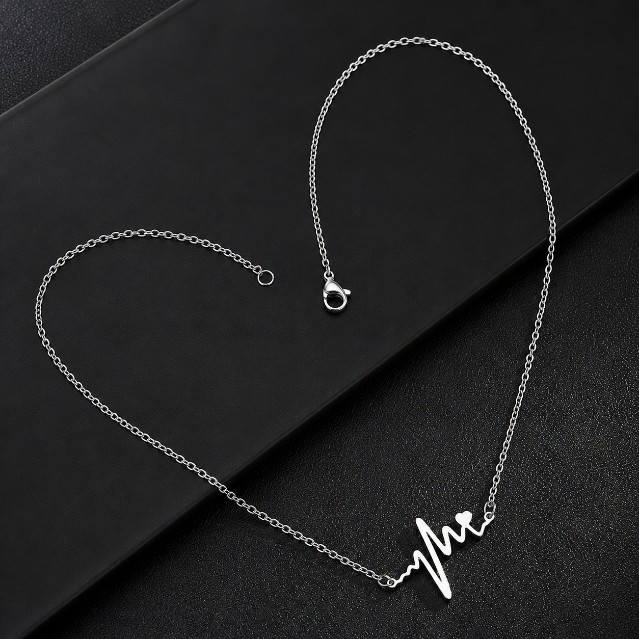 Pulse Line Necklace — Silver | Bianca's Touch