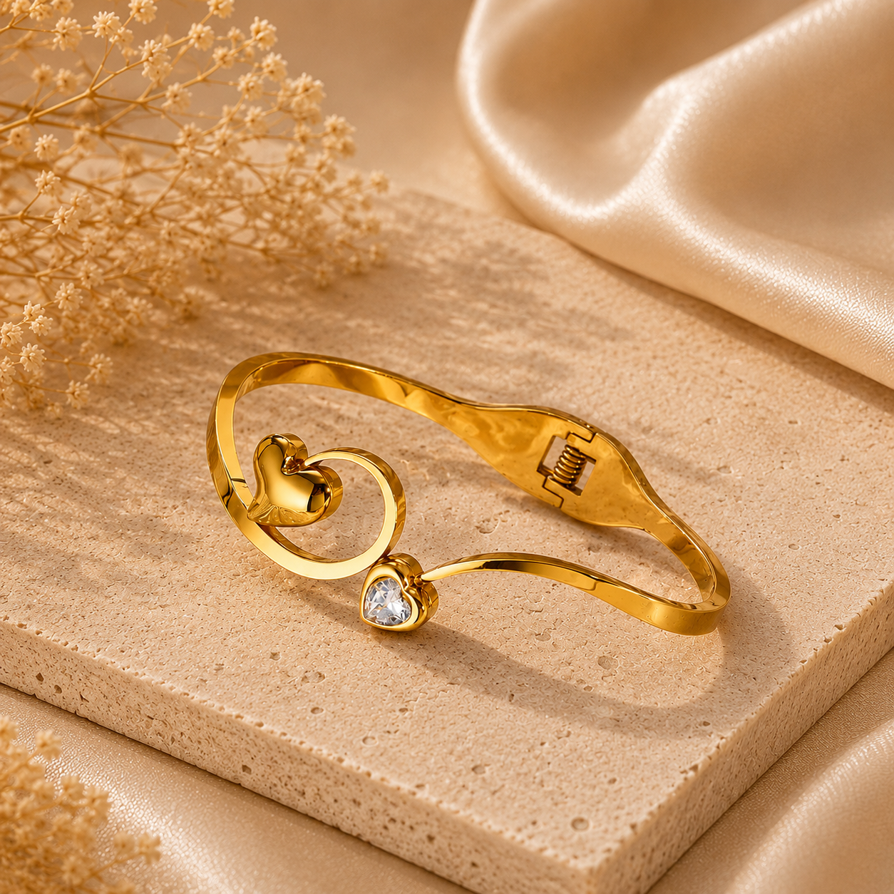 Entwine cuff bracelet - Gold | Bianca's Touch