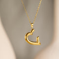 Unscripted Heart Necklace – Gold | Bianca's Touch