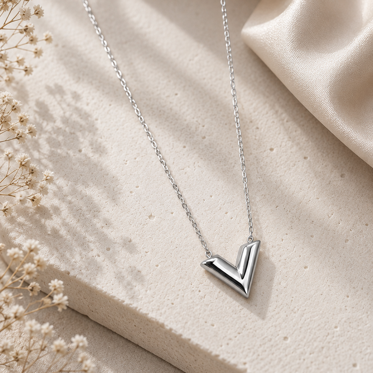 Vertex necklace - Silver | Bianca's Touch