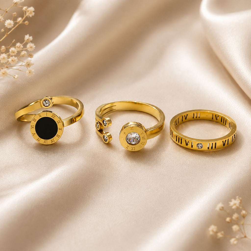 Imperial ring set - Gold | Bianca's Touch