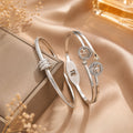 Silvery Roots Bracelet Set – Silver| Bianca's Touch