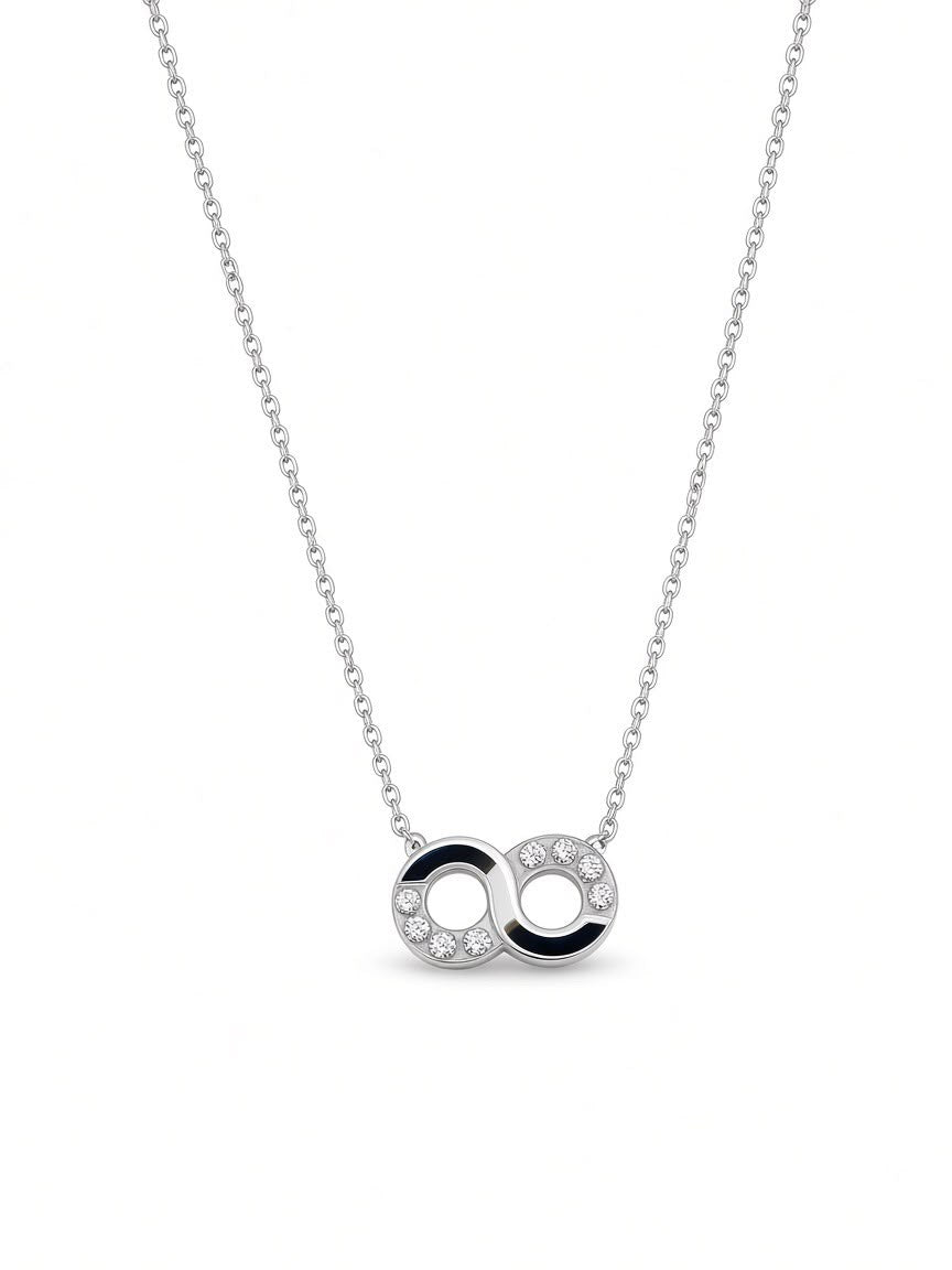 Eternal Twist Necklace – Silver | Bianca's Touch