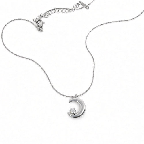 Crystal Moonlit Mist Necklace – Silver | Bianca's Touch