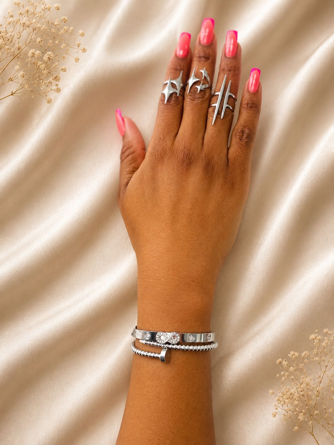 Astra Ring Set — Silver | Bianca's Touch