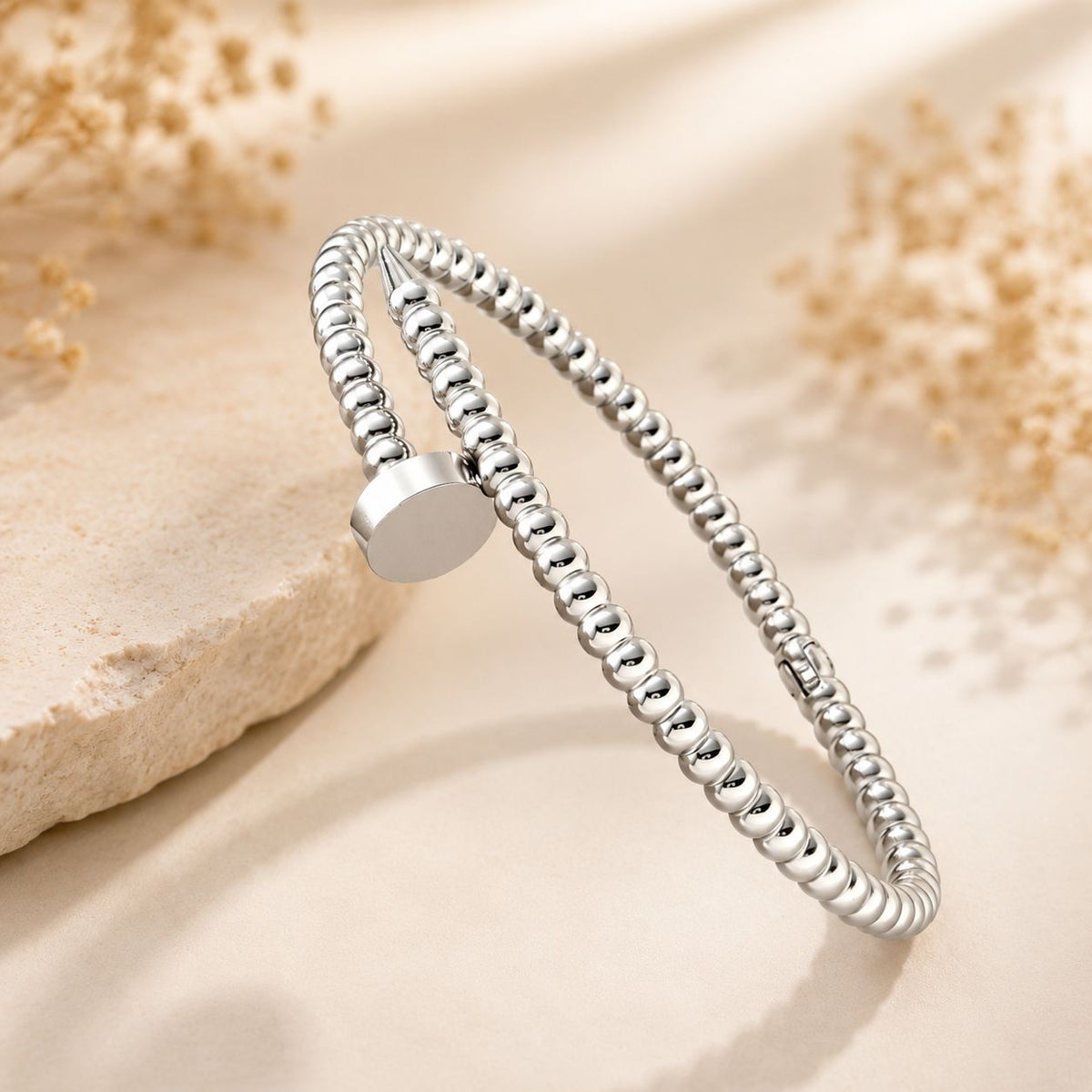 Torque cuff bracelet - Silver | Bianca's Touch
