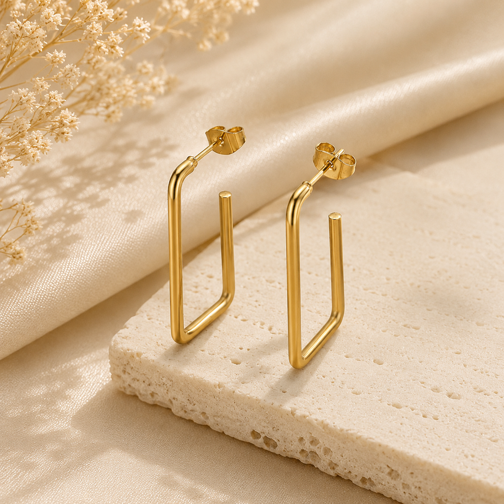 Axis earring - Gold | Bianca's Touch