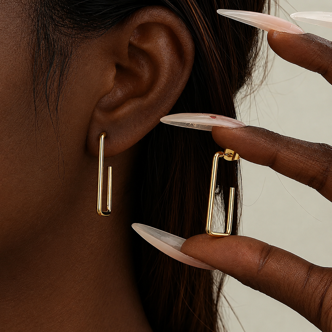 Axis earring - Gold | Bianca's Touch