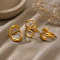 Nexus ring set - Gold | Bianca's Touch